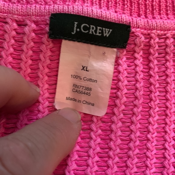 J. Crew Pink Knit Long Sleeve Sweater size XL - Picture 15 of 15